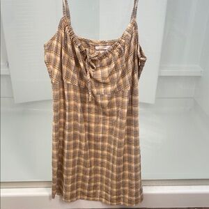 Urban Outfitters Yellow Plaid Dress
